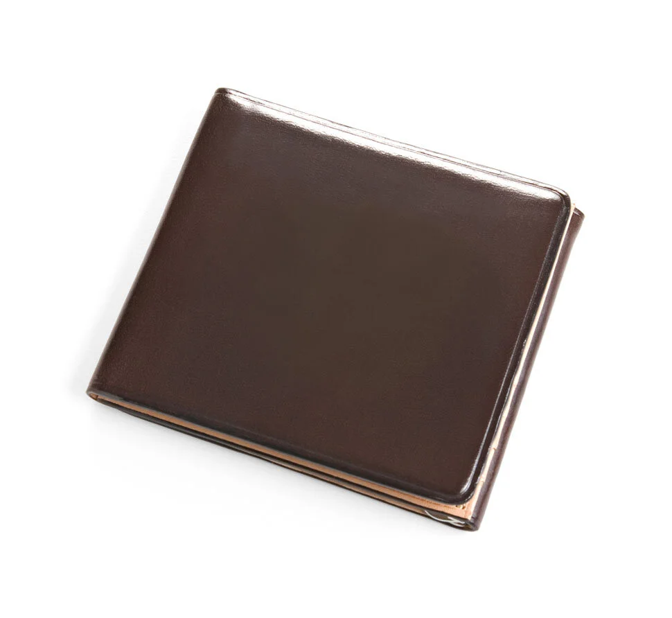 Trifold men's leather wallet with bill clip | Il Bussetto — Calame Palma